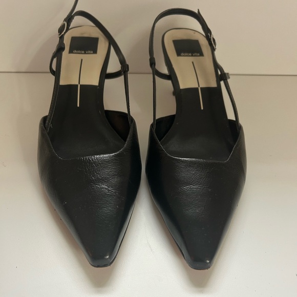 Dolce Vita ODELA Slingback Black Heels - Picture 6 of 8